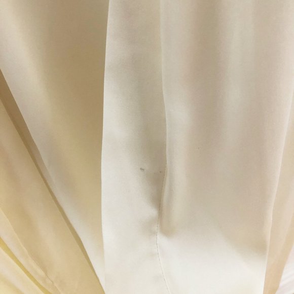 New Zara Mulberry Silk Long Belted White Robe M/L - Picture 11 of 13